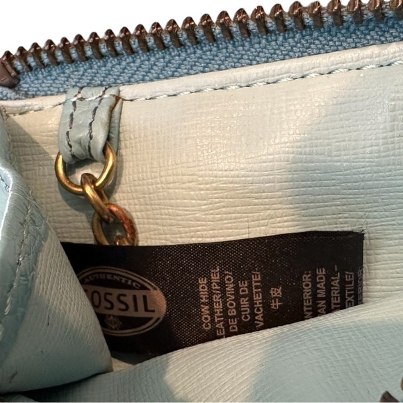 Fossil Leather Wristlet Pouch Cardholder - Picture 8 of 10